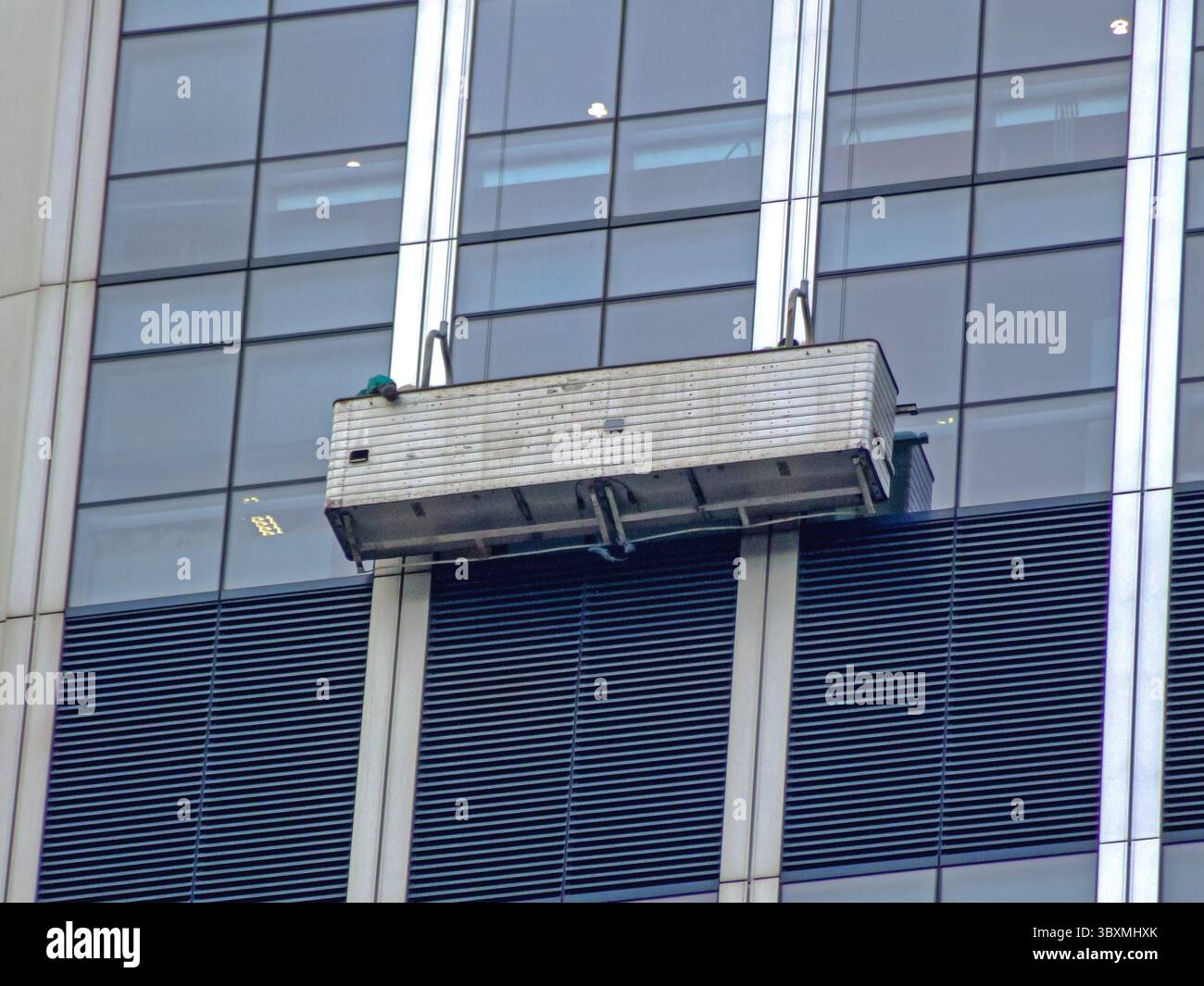 Window Cleaning Scaffold at High Rise Office Building in London England ...