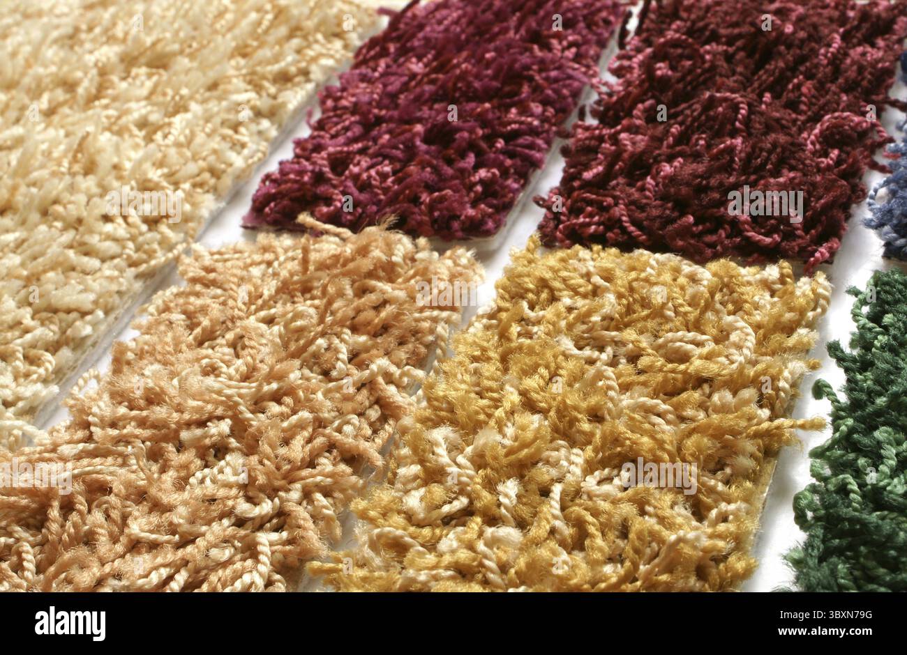 Samples of collection carpet, for backgrounds or textures Stock Photo