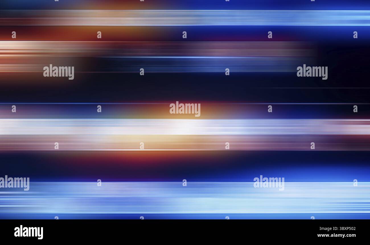Abstract colorful light trails background, motion blur Stock Photo