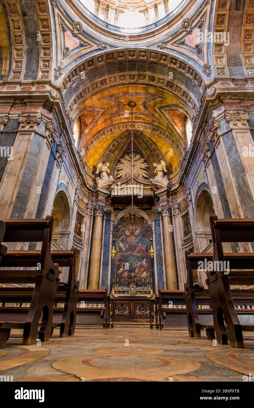 Estrela Basilica or Royal Basilica and Convent of the Most Sacred Heart of Jesus, Lisbon, Portugal. Stock Photo