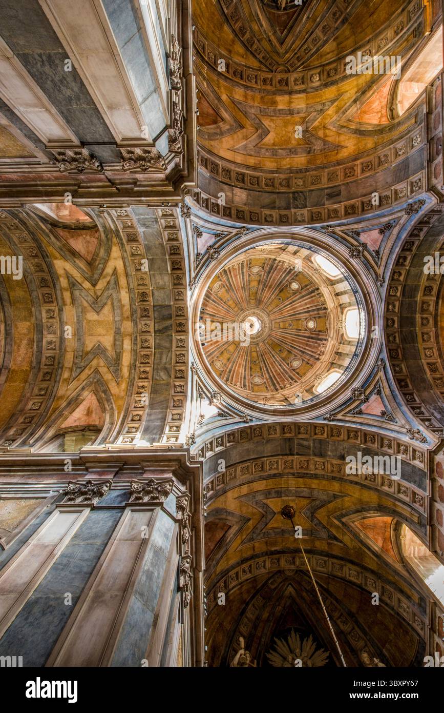 Estrela Basilica or Royal Basilica and Convent of the Most Sacred Heart of Jesus, Lisbon, Portugal. Stock Photo
