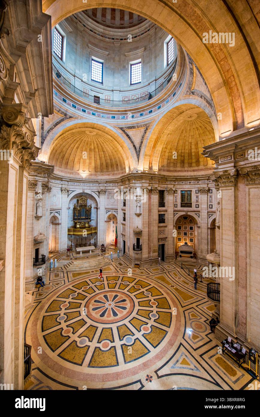 Interior of the Church of Santa Engracia or National Pantheon, lisbon, portugal. Stock Photo