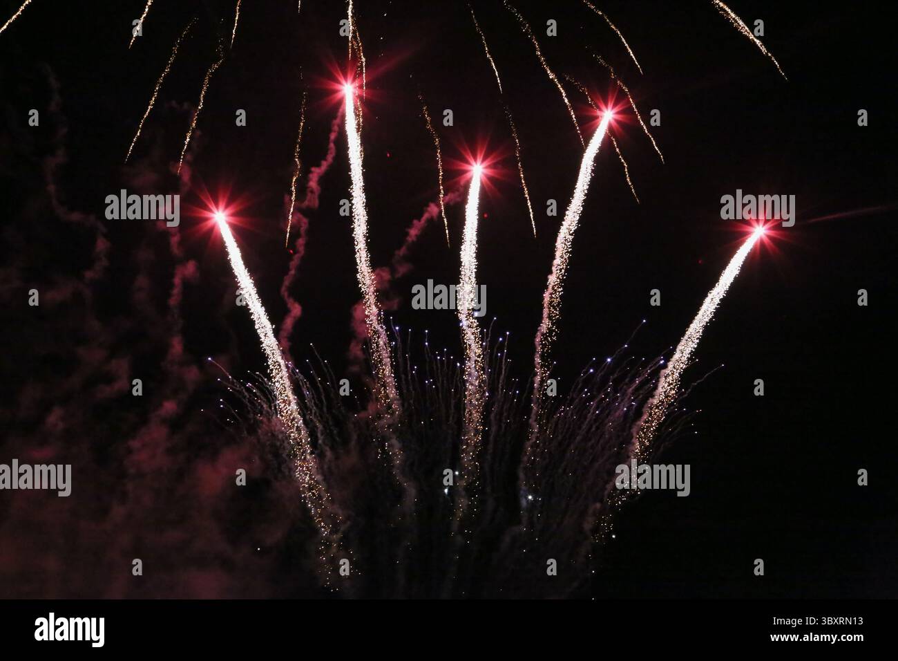 Fireworks display to celebrate Guy Fawkes Night on the 5th November ...