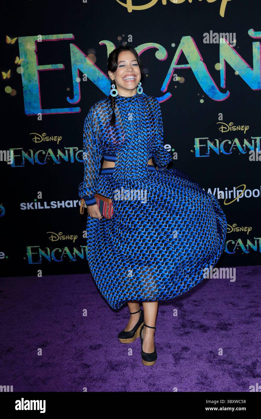 November 3, 2021, Los Angeles, CA, USA: LOS ANGELES - NOV 3:  Dani Fernandez at Encanto World Premiere at El Capitan Theater on November 3, 2021 in Los Angeles, CA  (Credit Image: © Kathy Hutchins via ZUMA Press Wire) Stock Photo