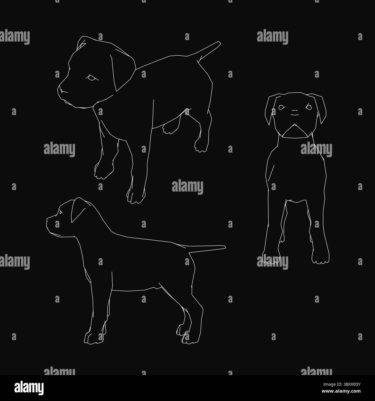 Three Large Dogs Stock Vector Images Alamy three-large-dogs-stock-vector-images-alamy