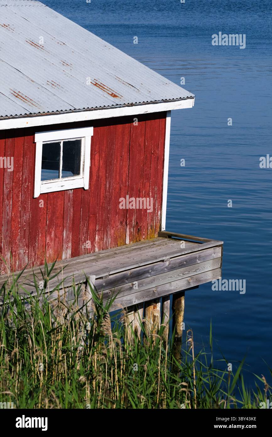 Old wooden boat house at the Åland Islands Stock Photo - Alamy