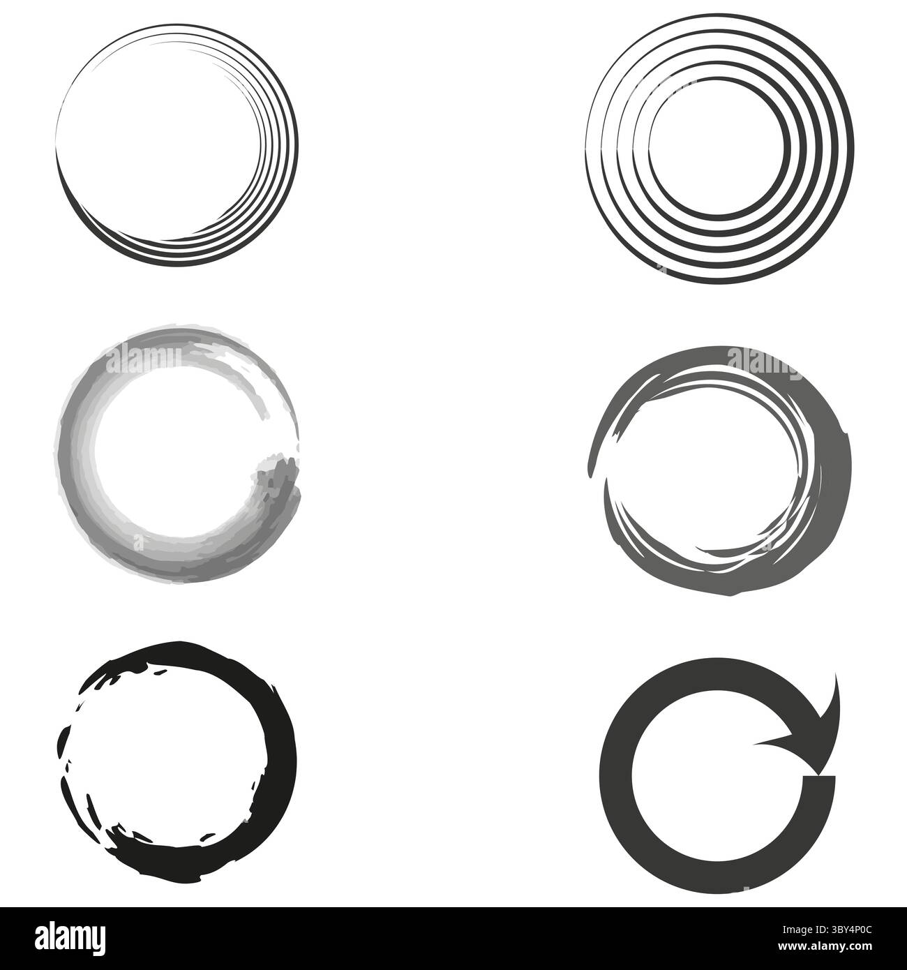 Circle spiral icon. Twisting path symbol. Vector coil graphic. Gray ...