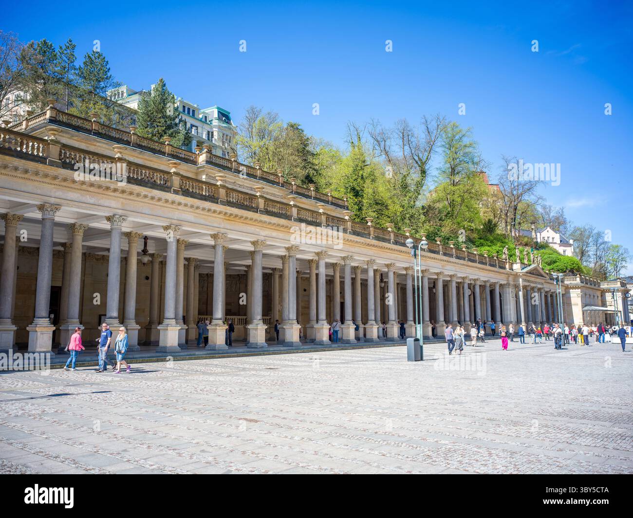 Mill Colonnade, Karlovy Vary, Bohemia, Czech Republic, Eastern Europe, Europe Stock Photo