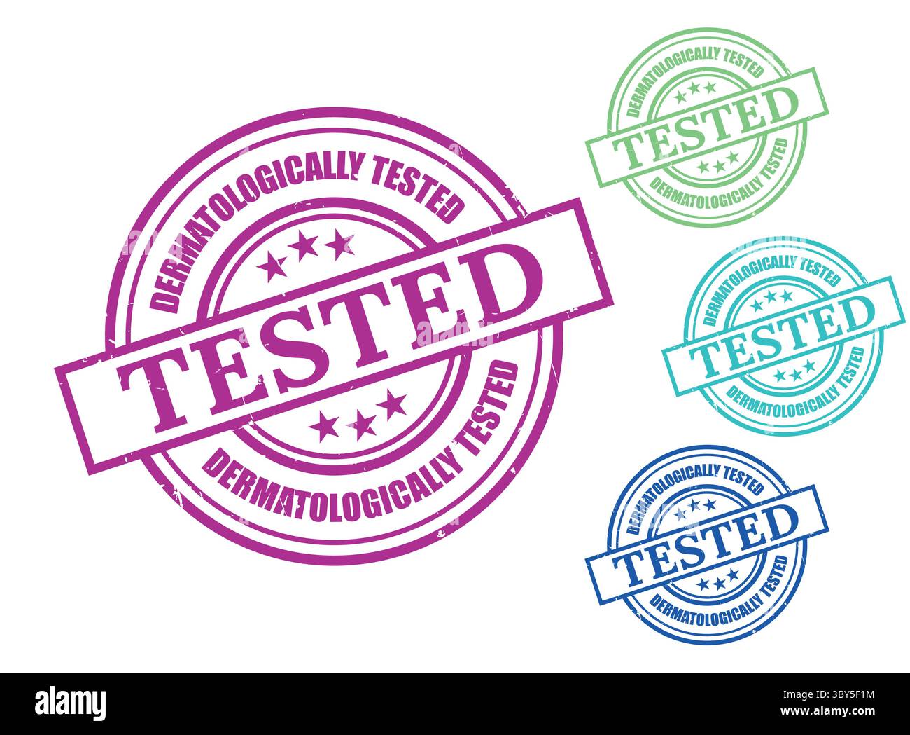 Certified dermatologically clinically tested Stock Vector Images - Alamy