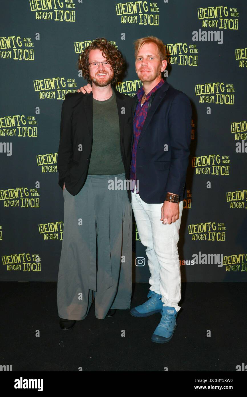 ** arrives at the Opening Night of Hedwig and the Angry Inch, Carriageworks, Sydney, Australia Stock Photo