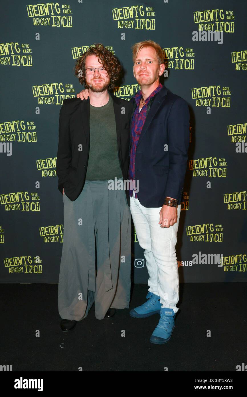 ** arrives at the Opening Night of Hedwig and the Angry Inch, Carriageworks, Sydney, Australia Stock Photo
