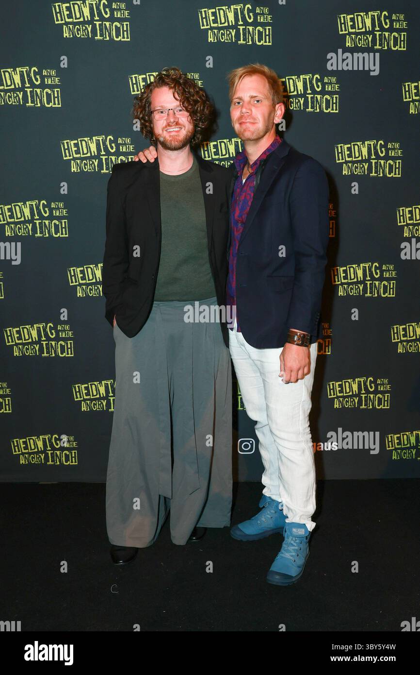 ** arrives at the Opening Night of Hedwig and the Angry Inch, Carriageworks, Sydney, Australia Stock Photo