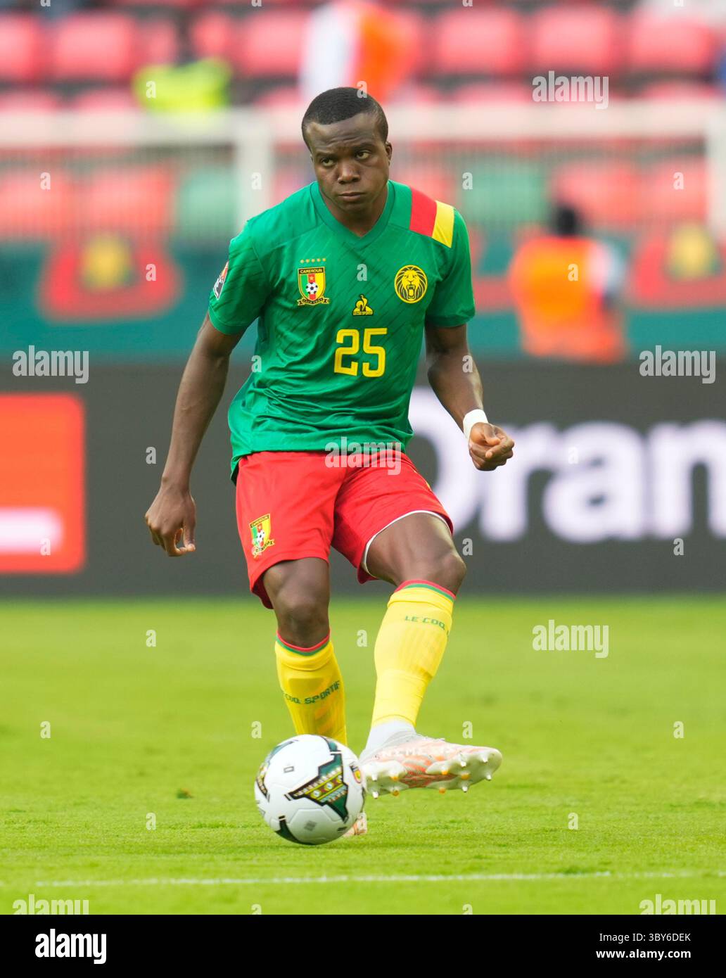 YaoundÃ©, Cameroon, January, 9, 2022: Nouhou Tolo of Cameroon during Cameroon v Burkina Faso- Africa Cup of Nations at Paul Biya Stadium. Kim Price/CSM.(Credit Image: &copy; Ulrik Pedersen/CSM via ZUMA Wire) Stock Photo