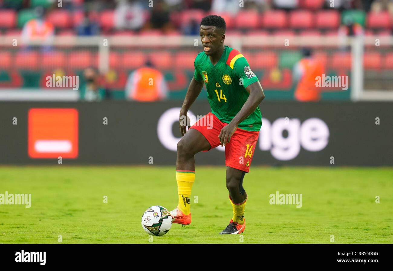 YaoundÃ©, Cameroon, January, 9, 2022: Samuel Gouet of Cameroon during Cameroon v Burkina Faso- Africa Cup of Nations at Paul Biya Stadium. Kim Price/CSM.(Credit Image: &copy; Ulrik Pedersen/CSM via ZUMA Wire) Stock Photo