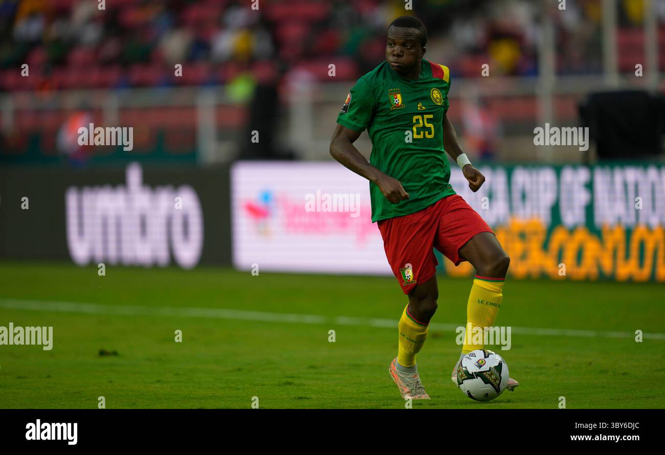 YaoundÃ©, Cameroon, January, 9, 2022: Nouhou Tolo of Cameroon during Cameroon v Burkina Faso- Africa Cup of Nations at Paul Biya Stadium. Kim Price/CSM.(Credit Image: &copy; Ulrik Pedersen/CSM via ZUMA Wire) Stock Photo