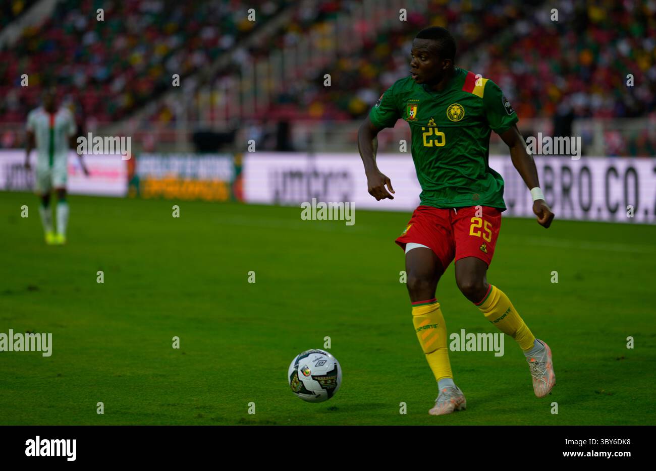 YaoundÃ©, Cameroon, January, 9, 2022: Nouhou Tolo of Cameroon during Cameroon v Burkina Faso- Africa Cup of Nations at Paul Biya Stadium. Kim Price/CSM.(Credit Image: &copy; Ulrik Pedersen/CSM via ZUMA Wire) Stock Photo