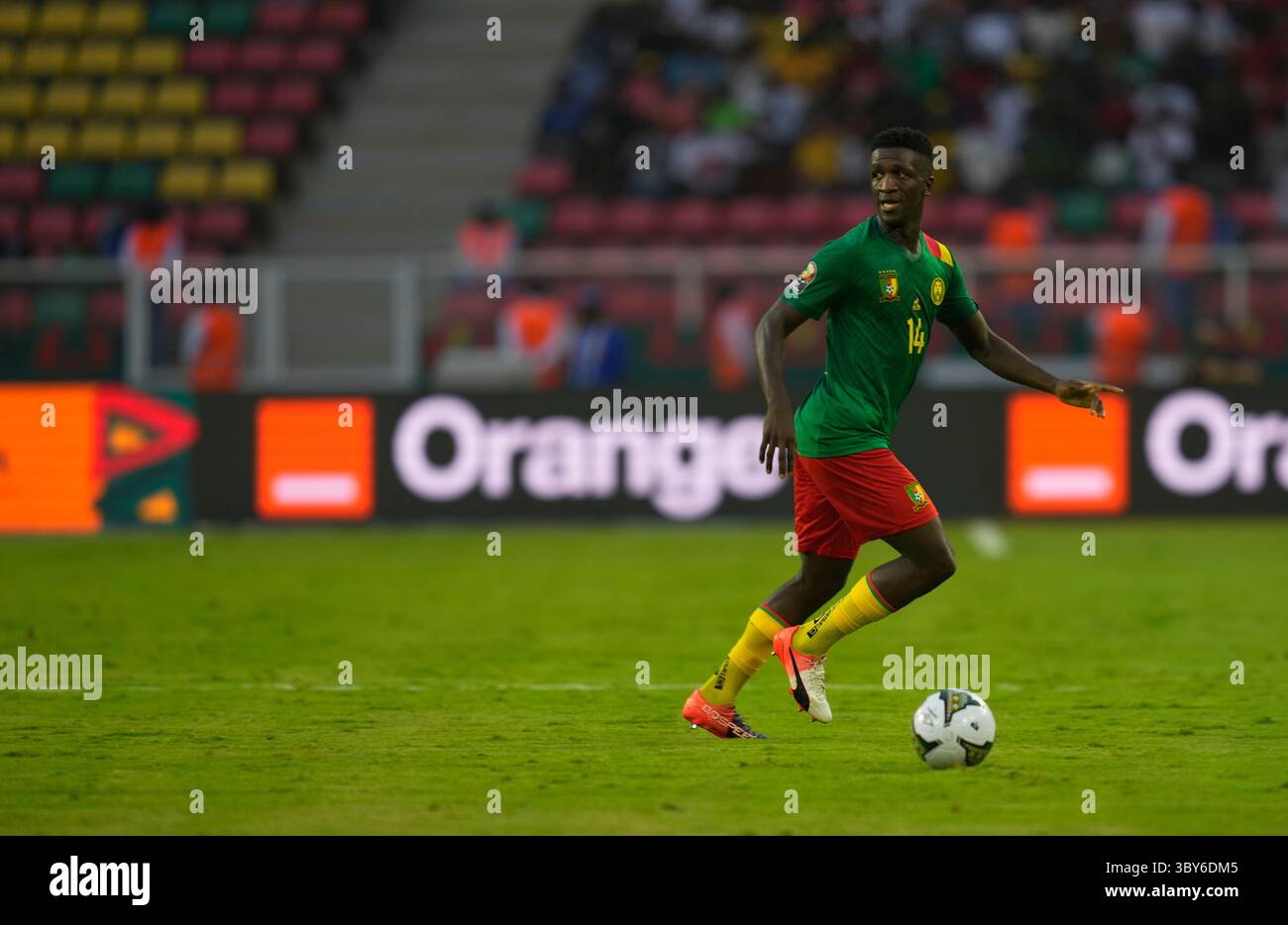 YaoundÃ©, Cameroon, January, 9, 2022: Samuel Gouet of Cameroon during Cameroon v Burkina Faso- Africa Cup of Nations at Paul Biya Stadium. Kim Price/CSM.(Credit Image: &copy; Ulrik Pedersen/CSM via ZUMA Wire) Stock Photo