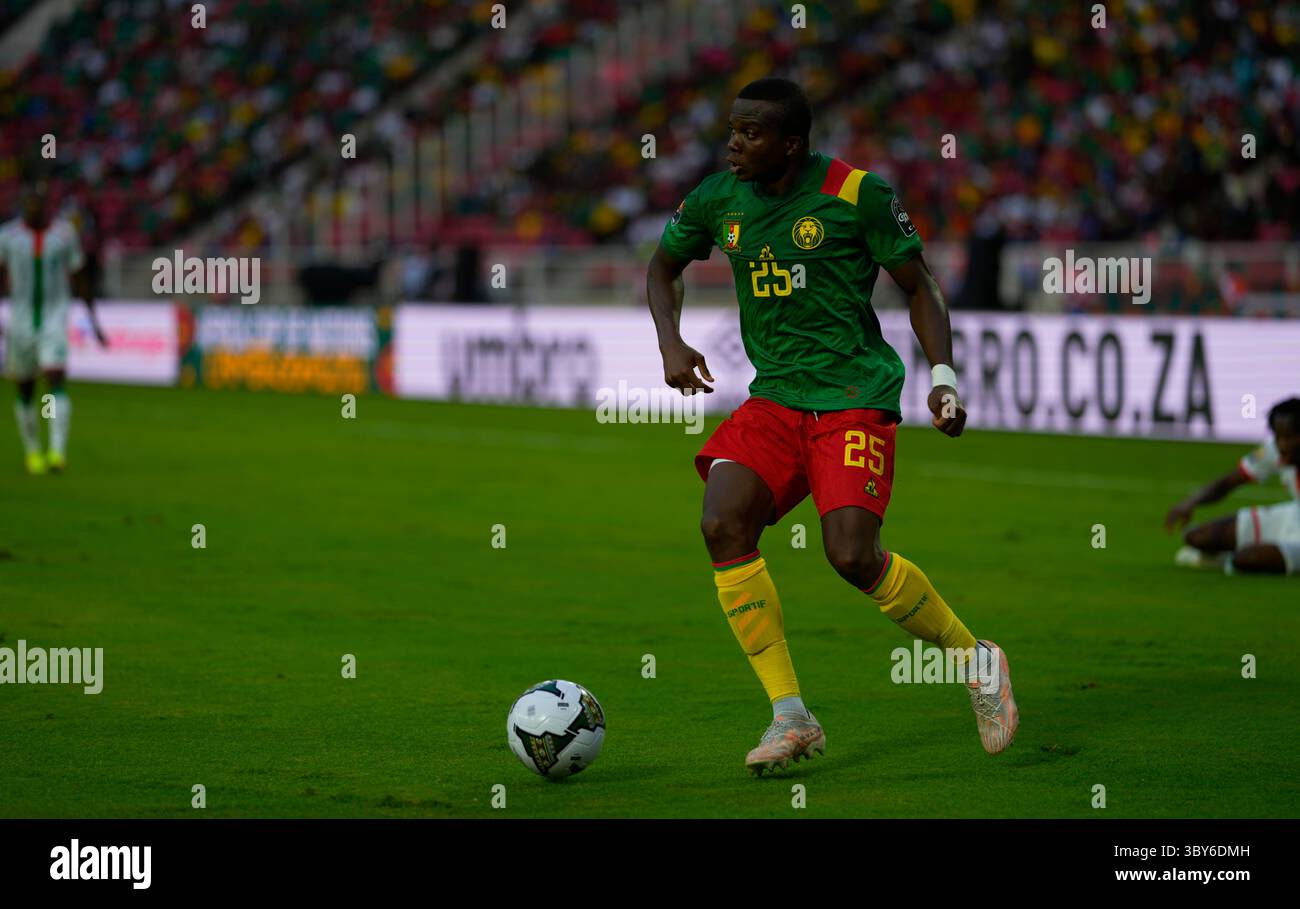 YaoundÃ©, Cameroon, January, 9, 2022: Nouhou Tolo of Cameroon during Cameroon v Burkina Faso- Africa Cup of Nations at Paul Biya Stadium. Kim Price/CSM.(Credit Image: &copy; Ulrik Pedersen/CSM via ZUMA Wire) Stock Photo