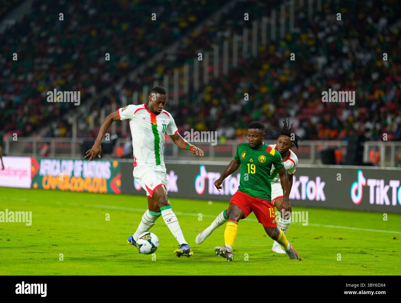 YaoundÃ©, Cameroon, January, 9, 2022: Collins Fai of Cameroon during Cameroon v Burkina Faso- Africa Cup of Nations at Paul Biya Stadium. Kim Price/CSM.(Credit Image: &copy; Ulrik Pedersen/CSM via ZUMA Wire) Stock Photo