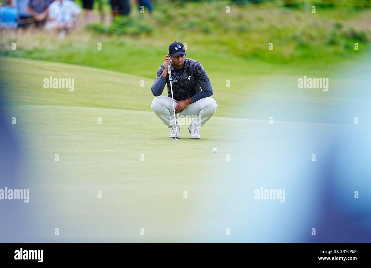 England's Aaron Rai on the 2nd green during day three of The 153rd Open
