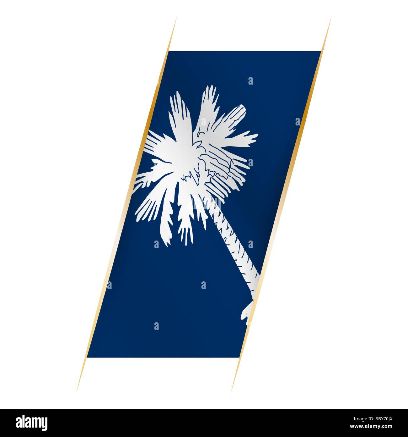 South carolina flag waving in Stock Vector Images - Alamy