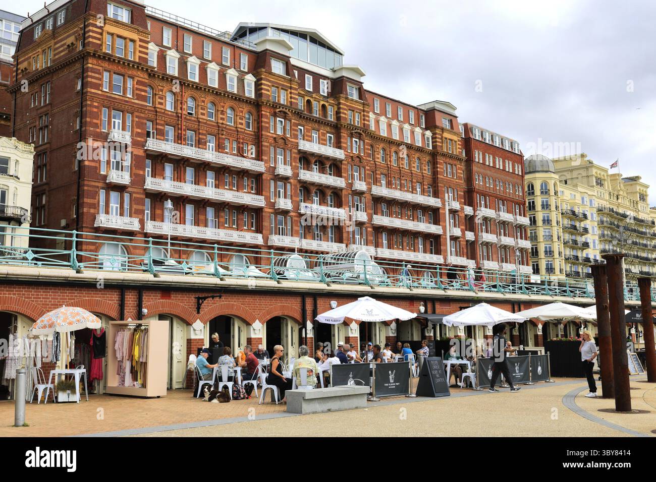 Frontage of the DoubleTree by Hilton, Brighton Metropole Hotel, Brighton and Hove city, East Sussex, England Stock Photo