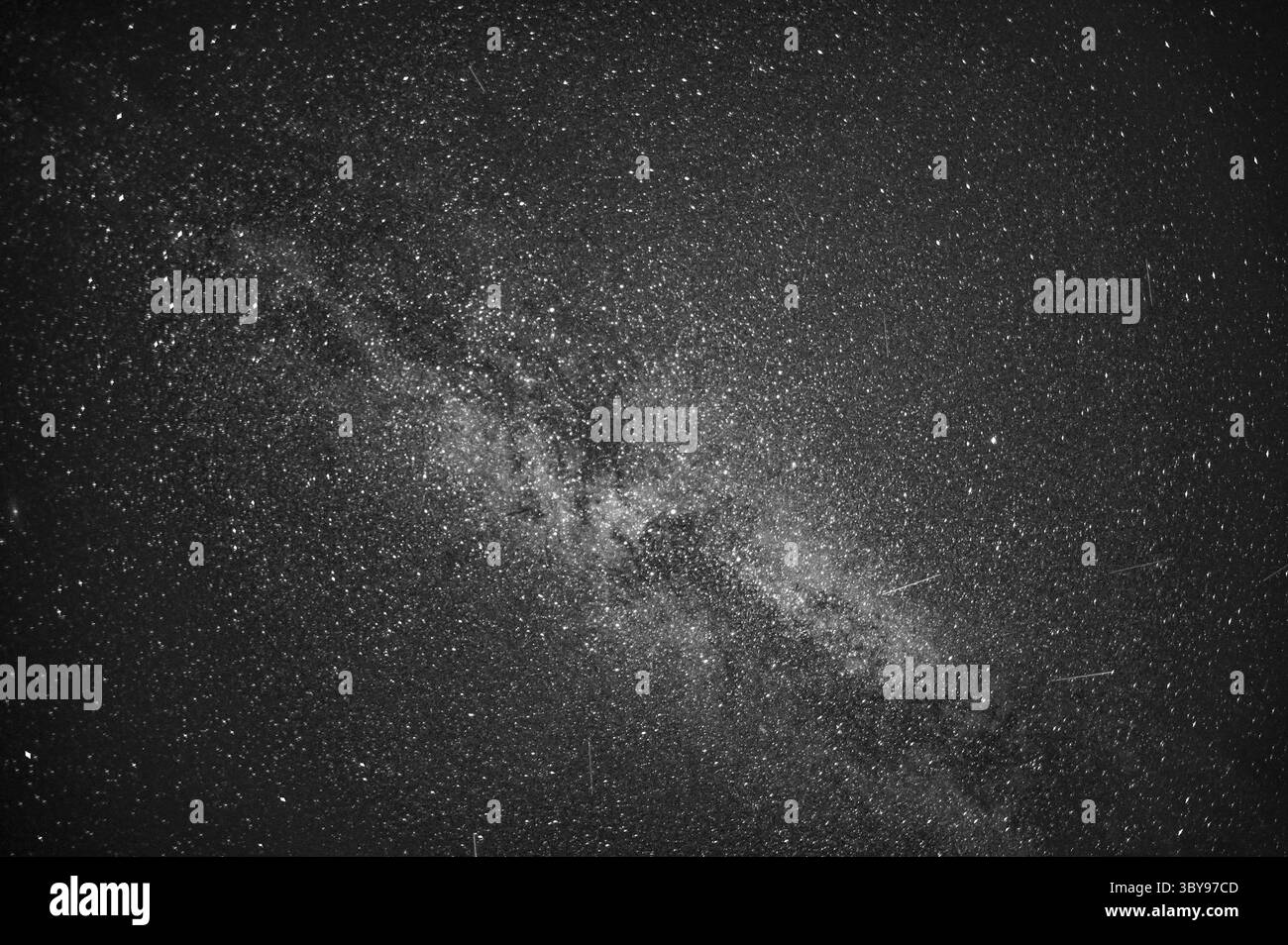 Milky way galaxy southeast sky Black and White Stock Photos & Images ...