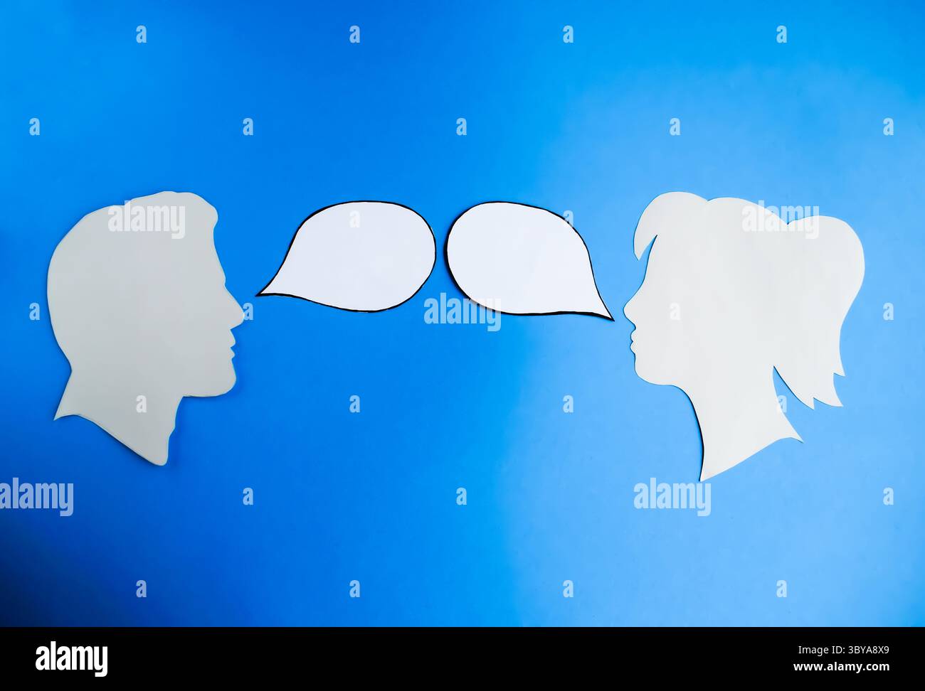 Dialogue and Communication Between Two People Stock Photo - Alamy