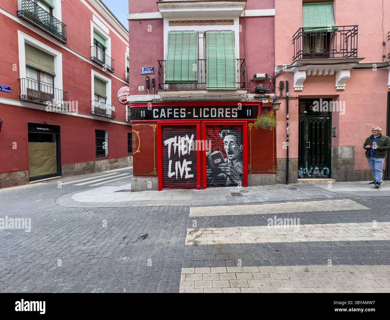 Bar Antonio, C. de Quiñones, 11, Centro, Madrid, Spain - Smartphone Captured Stock Image