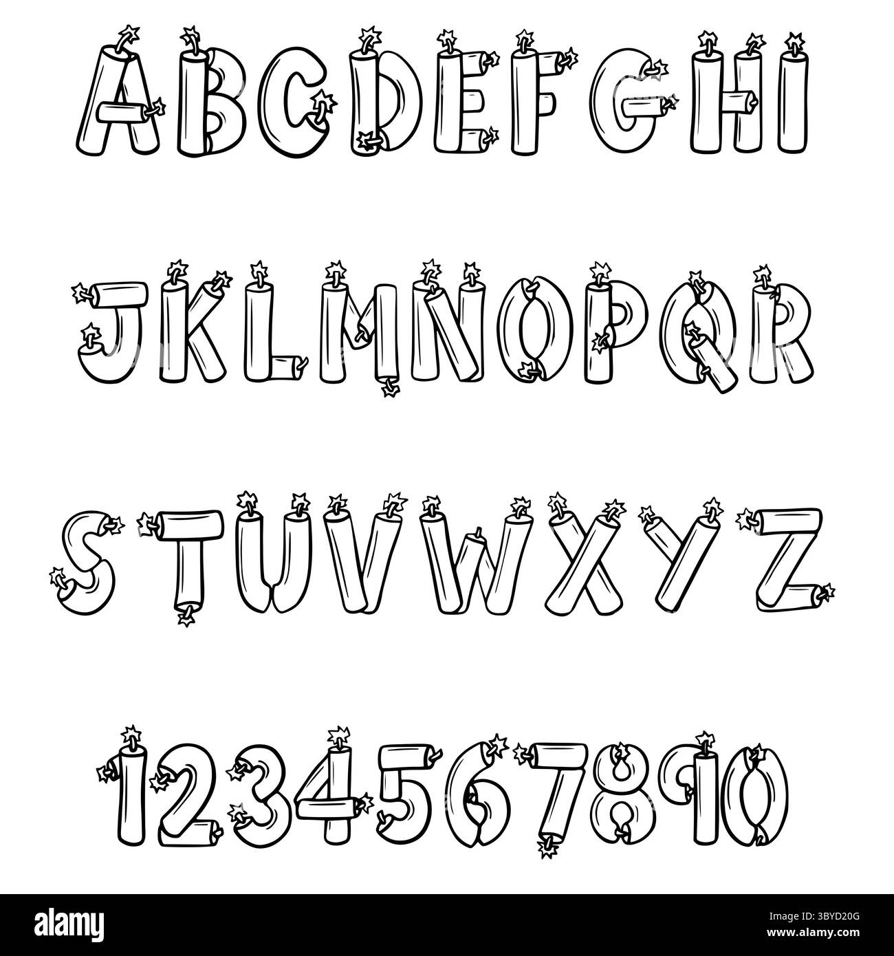 File Abc Text Dynamite Explosion Lettering ABC Text Font Alphabet Type Illustration ...