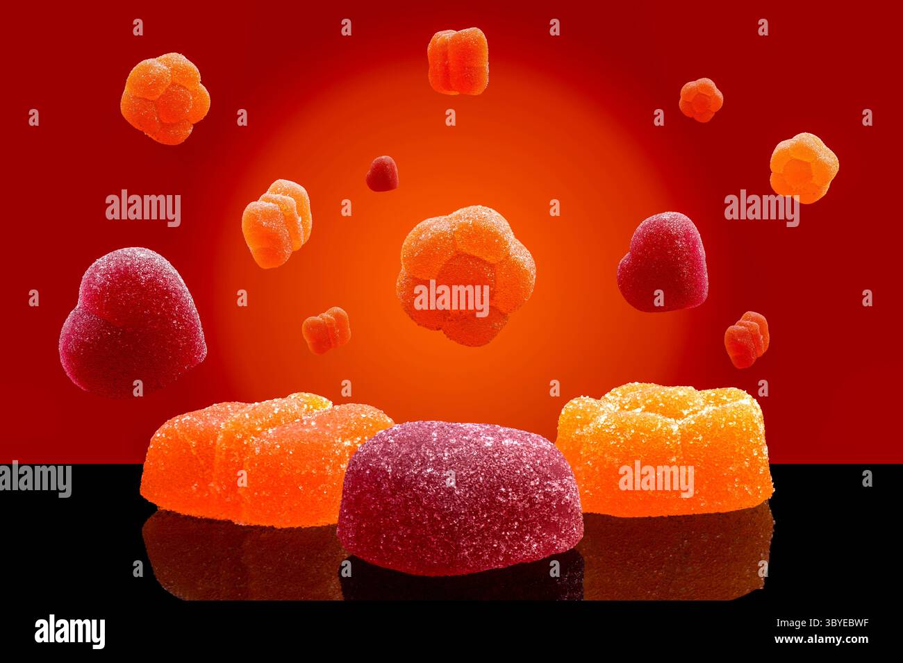Round candies in vibrant shades hi-res stock photography and images - Alamy