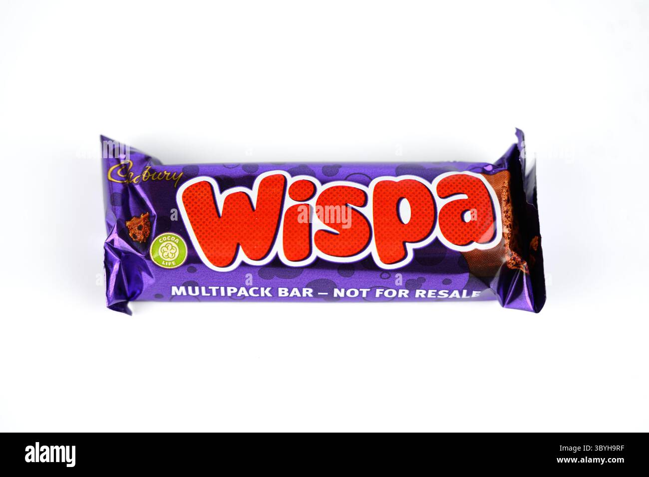 Cadbury Wispa Chocolate Bars – Wales, UK – 11 July 2025 Stock Photo