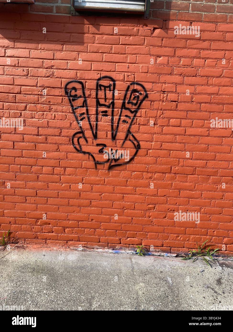 Detroit's 5PN (NOT aligned with the People Nation or 5X) a street alliance of multple crip cliques in the 48219 'Hyena Crips Got Control' = '83GC' - Smartphone Captured Stock Image