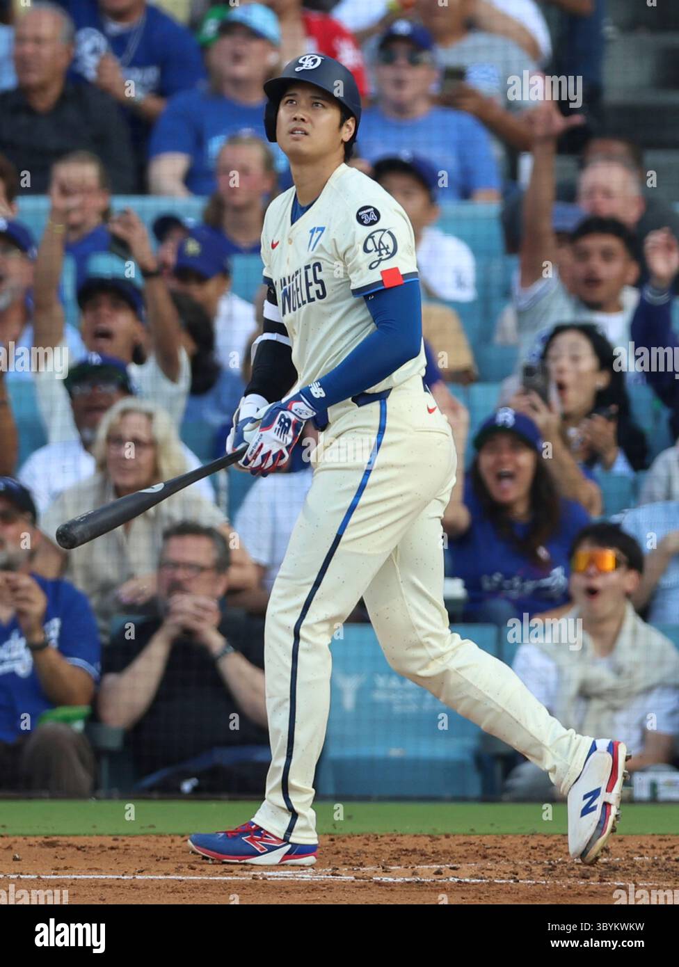 Los Angeles Dodgers' Japanese Shohei Ohtani hits two-run home run in ...