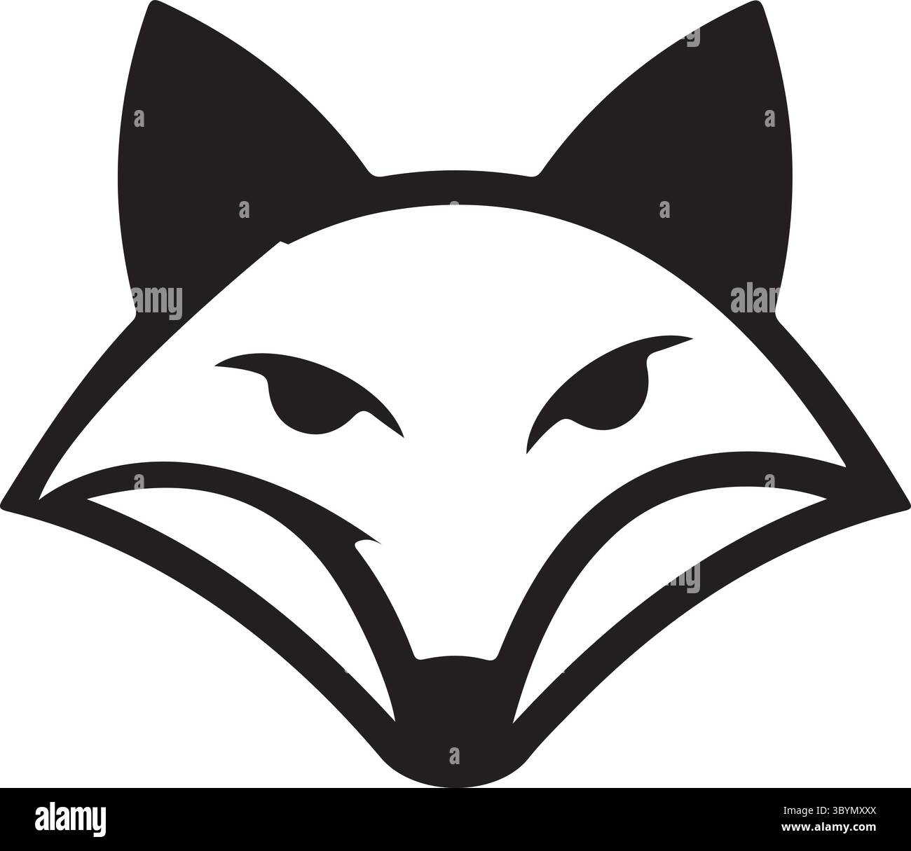 A modern logo illustration coyote head Stock Vector