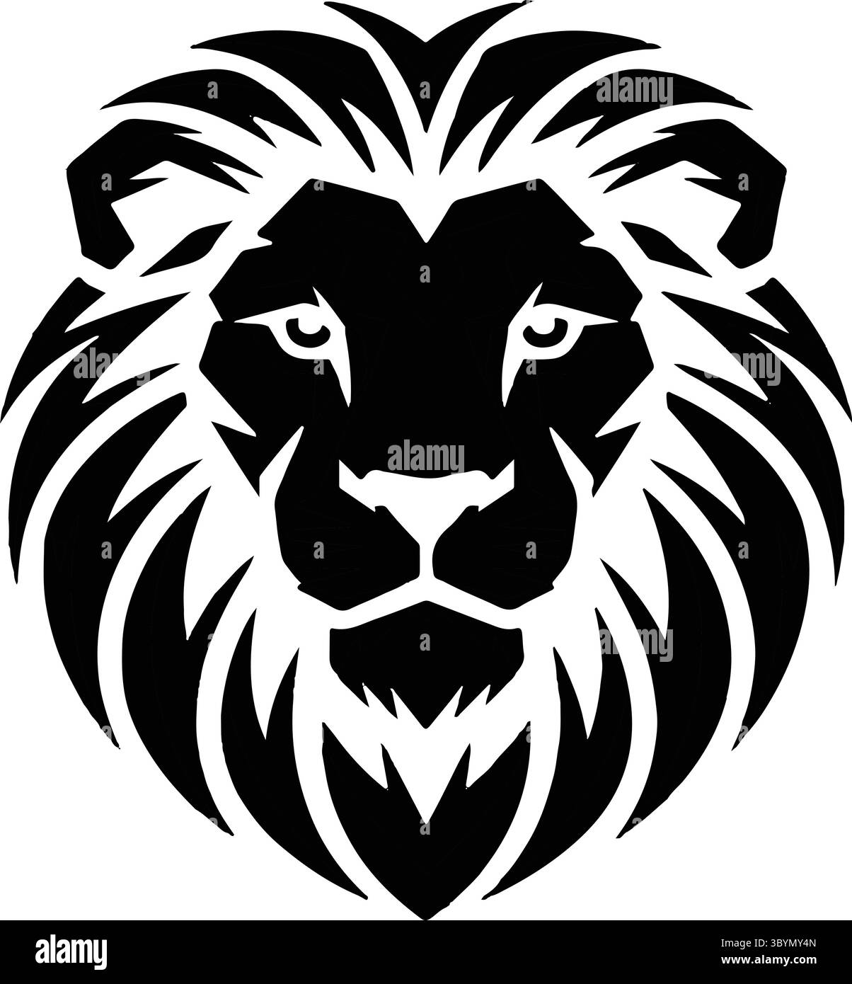 Create a t-shirt design lion head Stock Vector