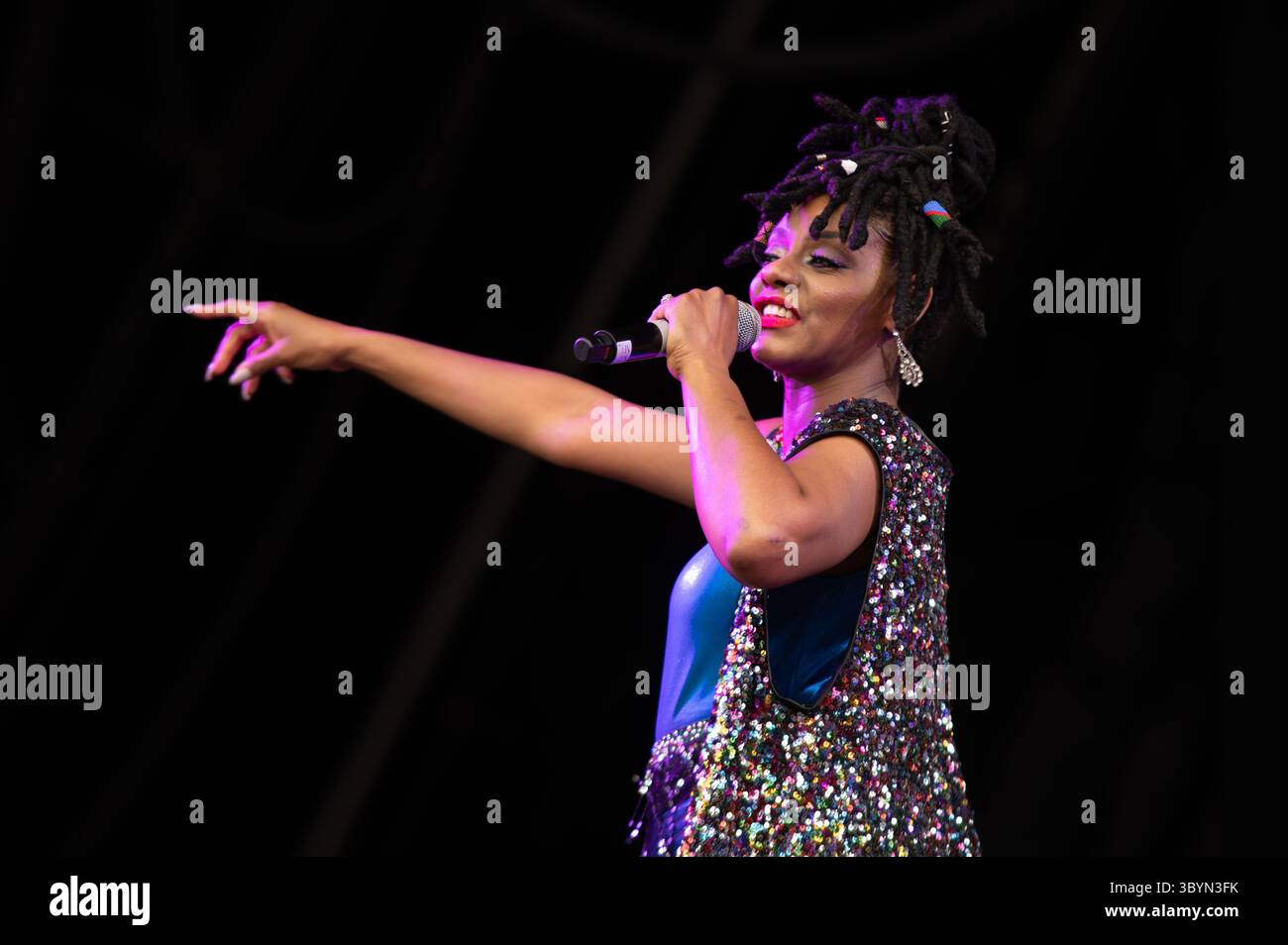 Englefield House, Berkshire, England. 19th July 2025. The Sister Sledge ...
