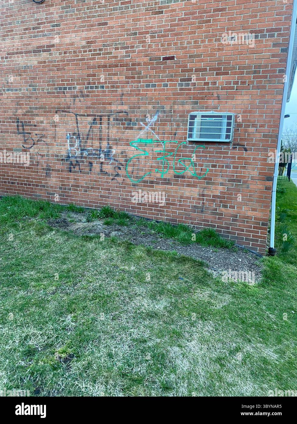 5PN is a Detroit street gang alliance of smaller Crip cliques and tag crews in 48219 (Five Points), including W7M, ScoreGang, ETGC, and more. - Smartphone Captured Stock Image