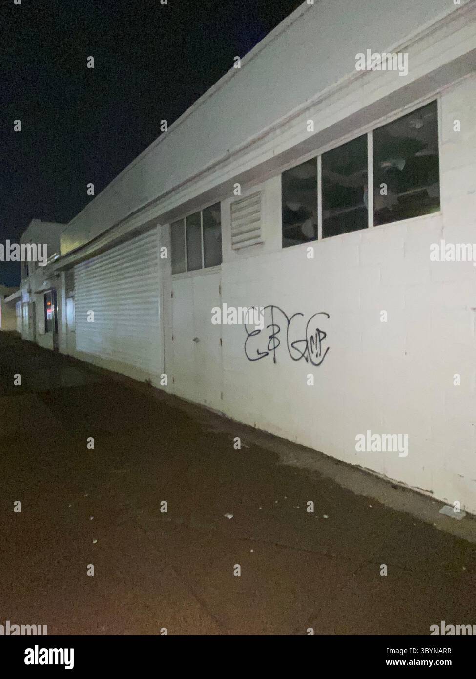 W7M ScoreGang (24000 Blocc), a collective of Blocc Crip gangs in Five Points, Detroit, including 24200, 24300, 24500, 24600, 24700 and 24800. - Smartphone Captured Stock Image