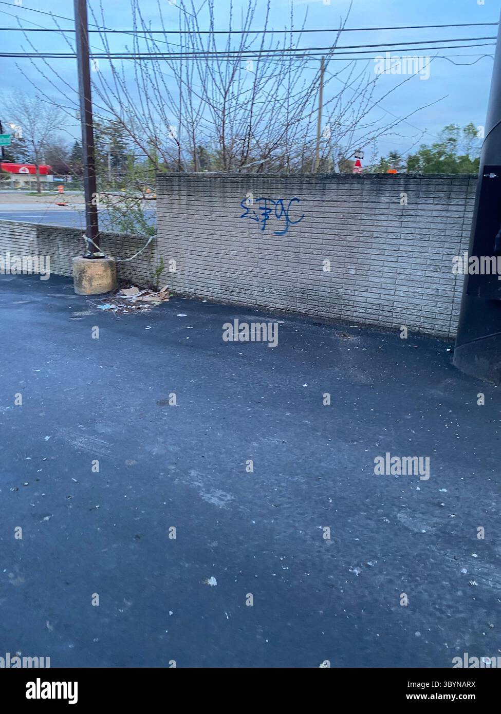 5PN is a Detroit street gang alliance of smaller Crip cliques and tag crews in 48219 (Five Points), including W7M, ScoreGang, ETGC, and more. - Smartphone Captured Stock Image