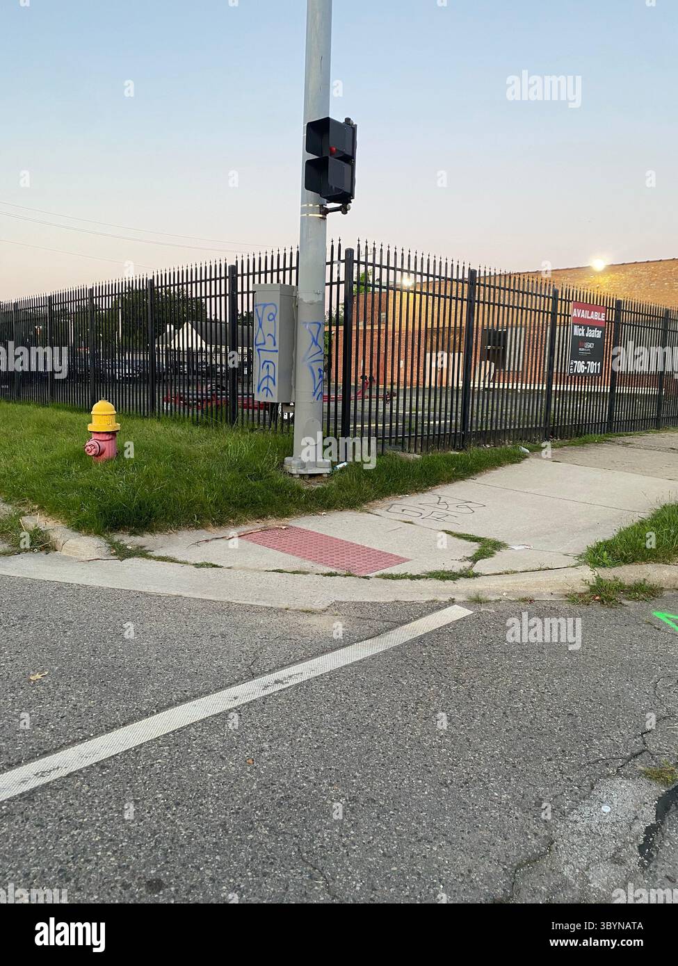 5PN is a Detroit street gang alliance of smaller Crip cliques and tag crews in 48219 (Five Points), including W7M, ScoreGang, ETGC, and more. - Smartphone Captured Stock Image