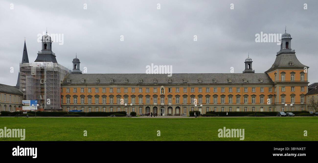 Bonn, Germany – December 12, 2013. Exterior view of the Electoral Palace (Kurfurstliche Residenz) in Bonn, Germany. The Electoral Palace is the former Stock Photo
