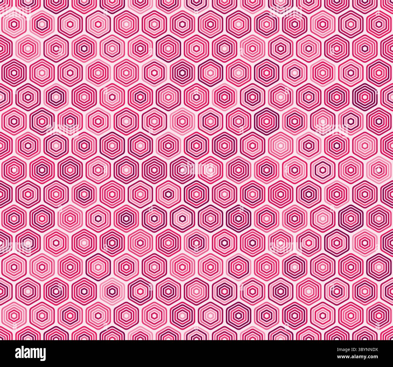 Seamless Hexagon Pattern. Bold rounded stacked hexagons mosaic pattern ...