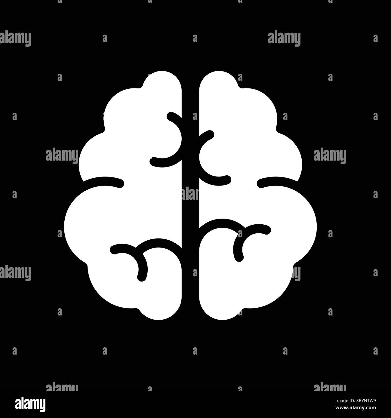 human brains showcase technology and Artificial intelligence Stock Vector