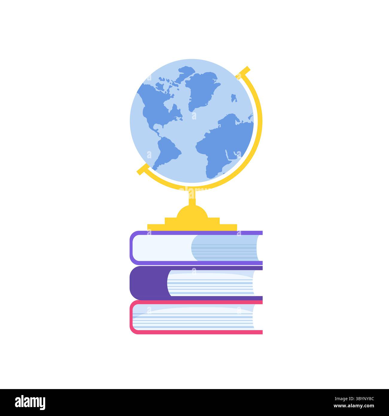 Globe icon in flat style. Vector illustration Stock Vector Image & Art ...