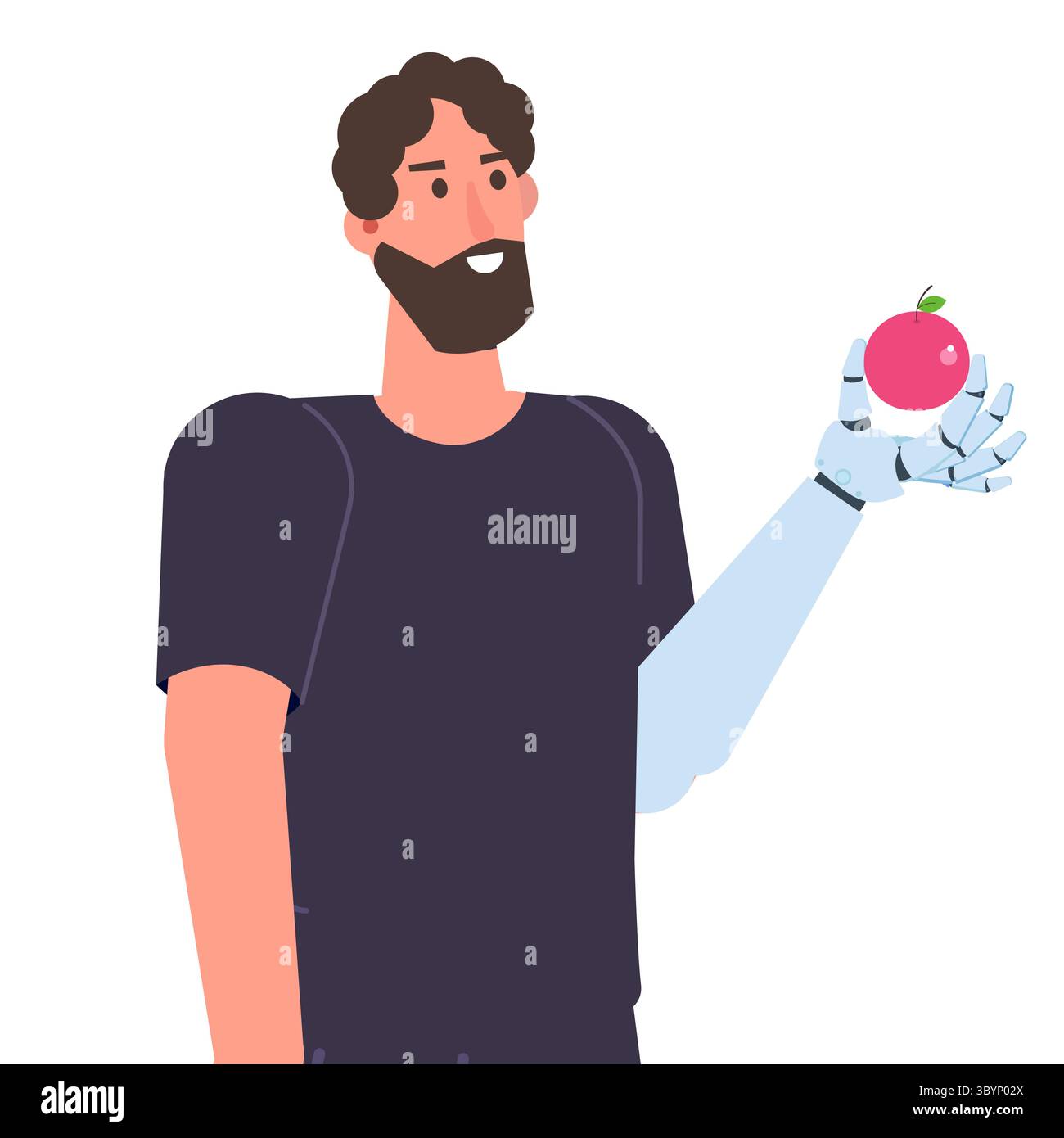 Character witth a Bionic arm or Robotic mechanical hand, Prosthesis ...