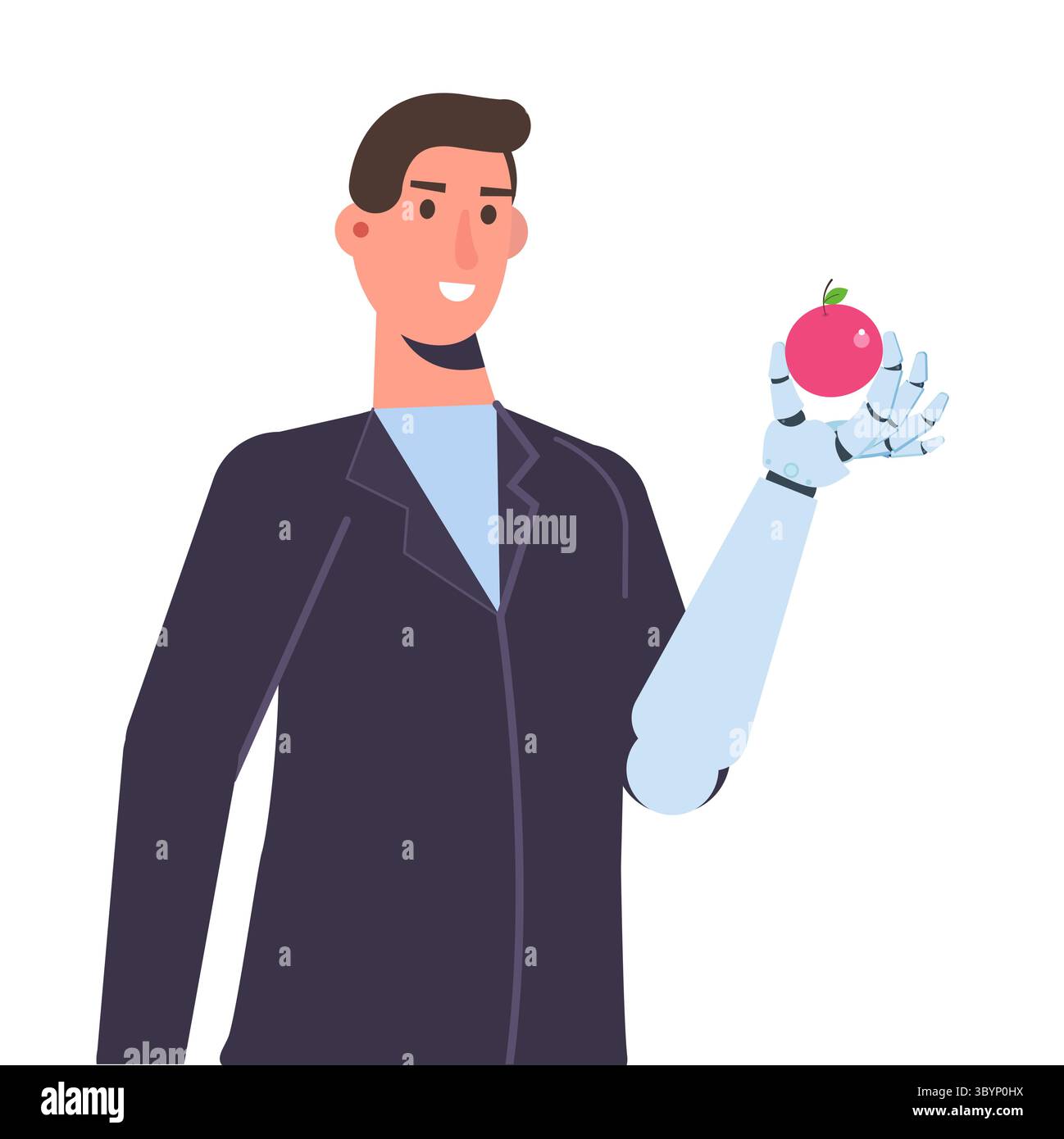 Character witth a Bionic arm or Robotic mechanical hand, Prosthesis ...