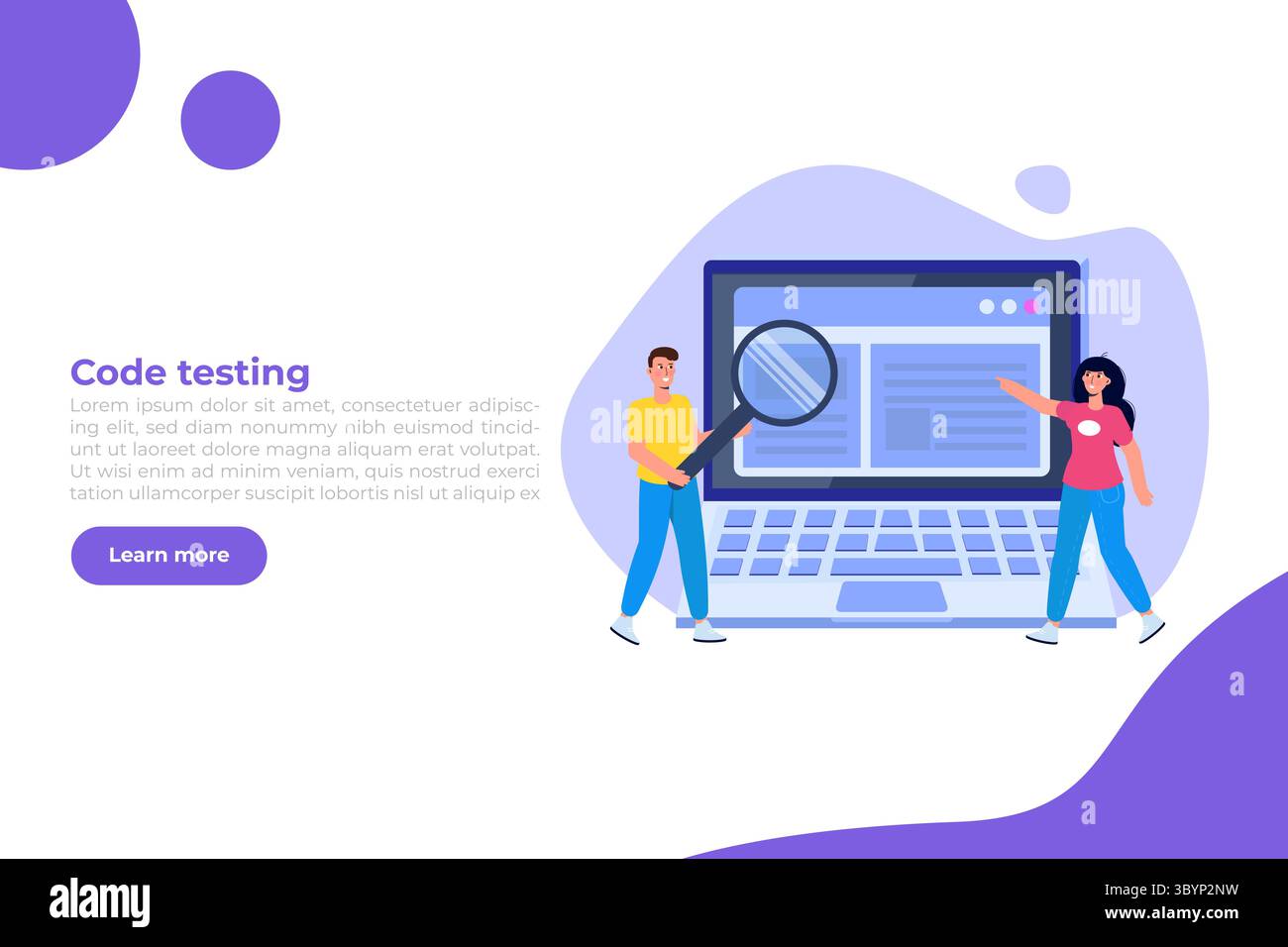 App tester. Software or application testing concept. Debugging ...