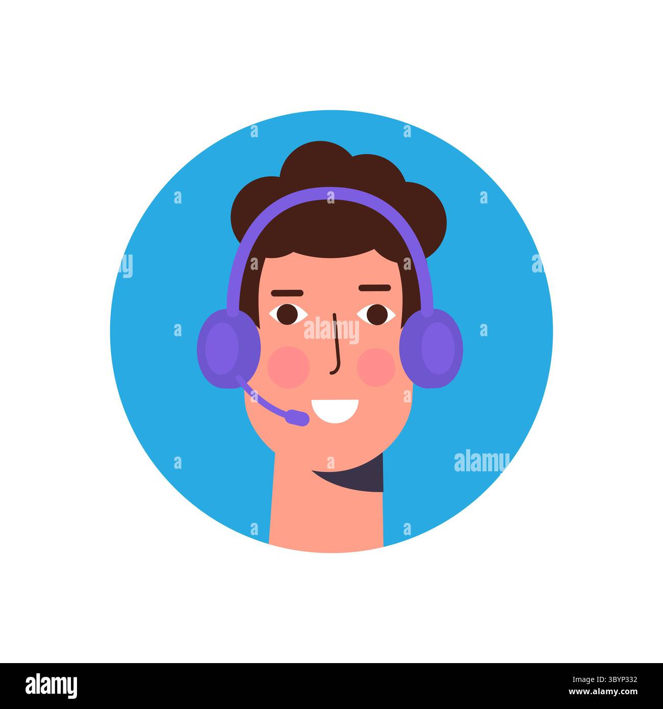 Call center avatar. Аvatar icon. Vector illustration Stock Vector Image ...