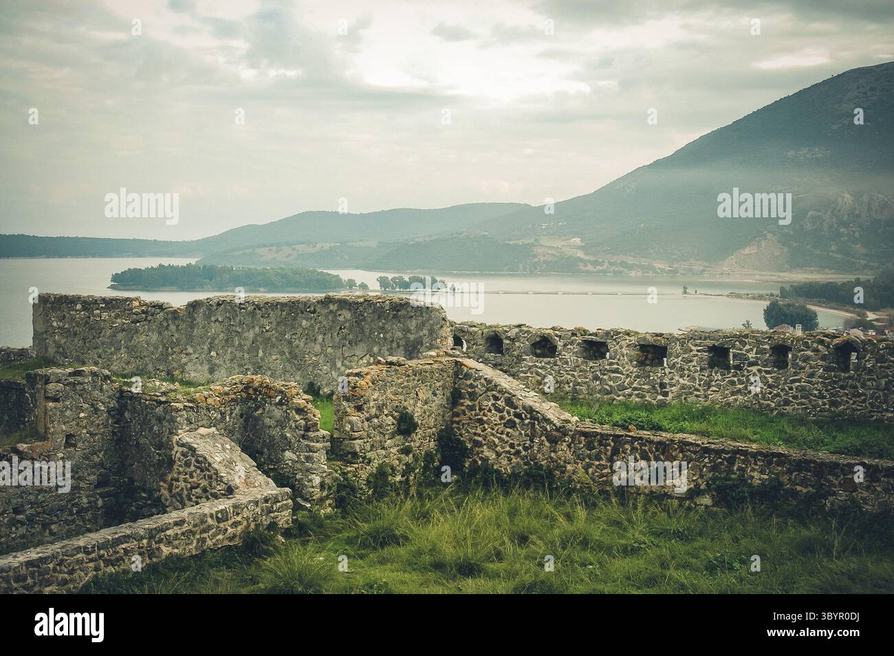 Vonitsa Venetian castle of Vonitsa in Greece Stock Photo - Alamy